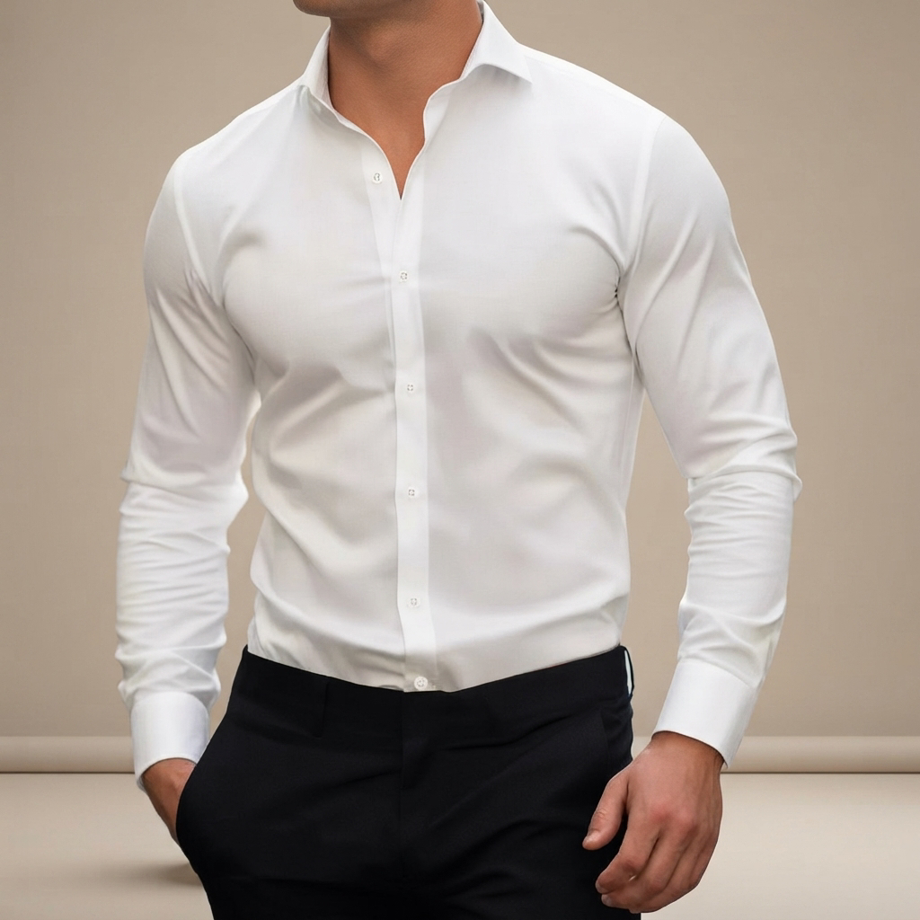 Percy - Lässiges Langarm-Poloshirt