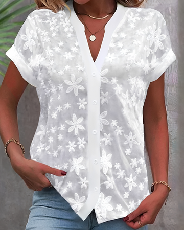 Delaney - Elegante Bluse mit Knöpfen
