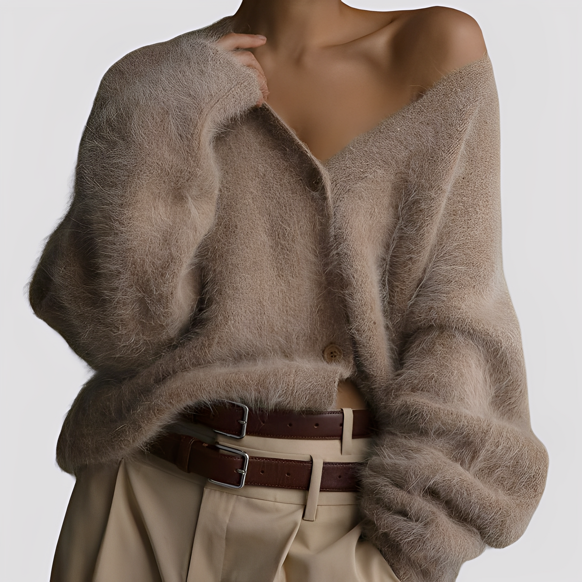 Lavena - Komfortabler Pullover mit Knopfleiste