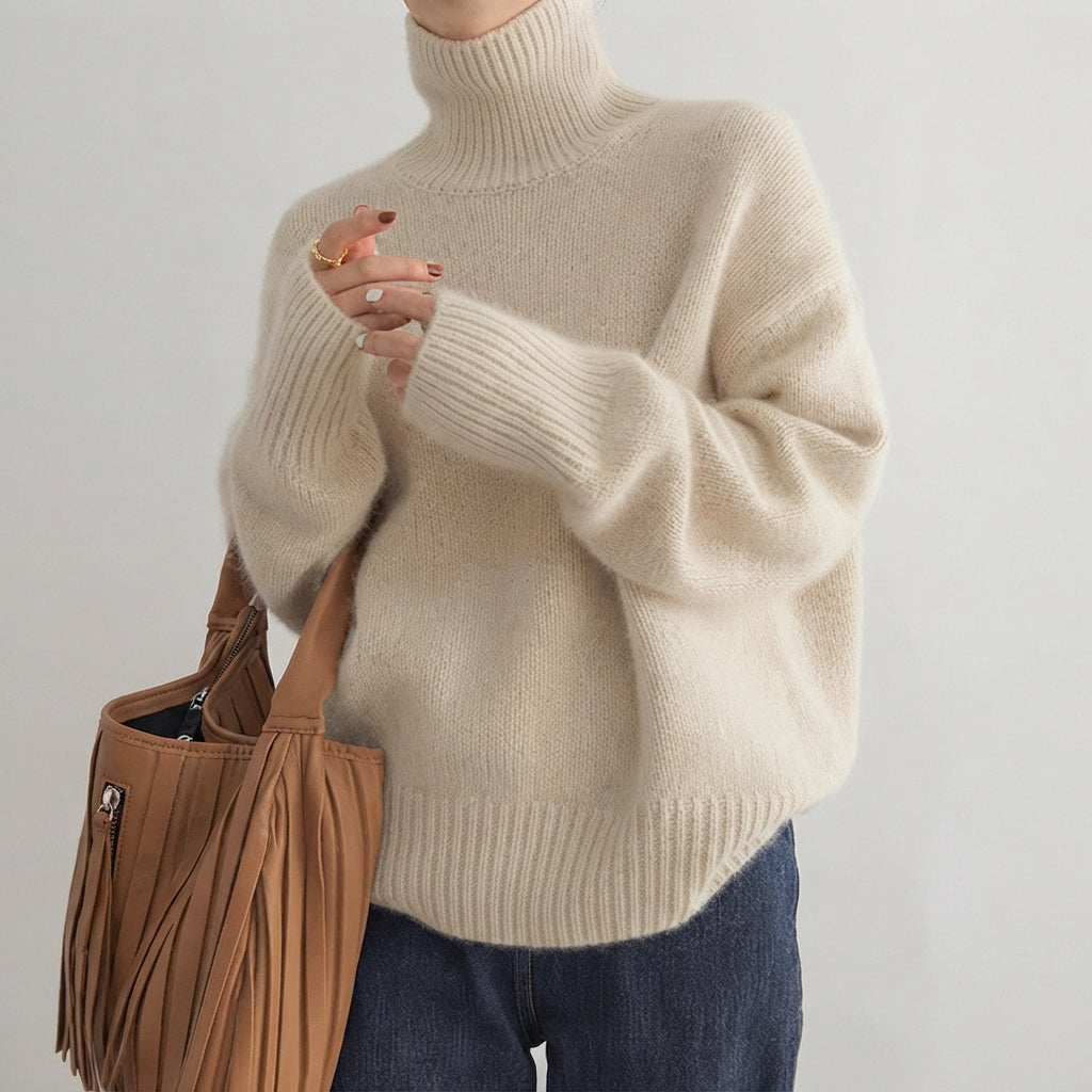 Lea - Stilvoller Rollkragenpullover für Damen