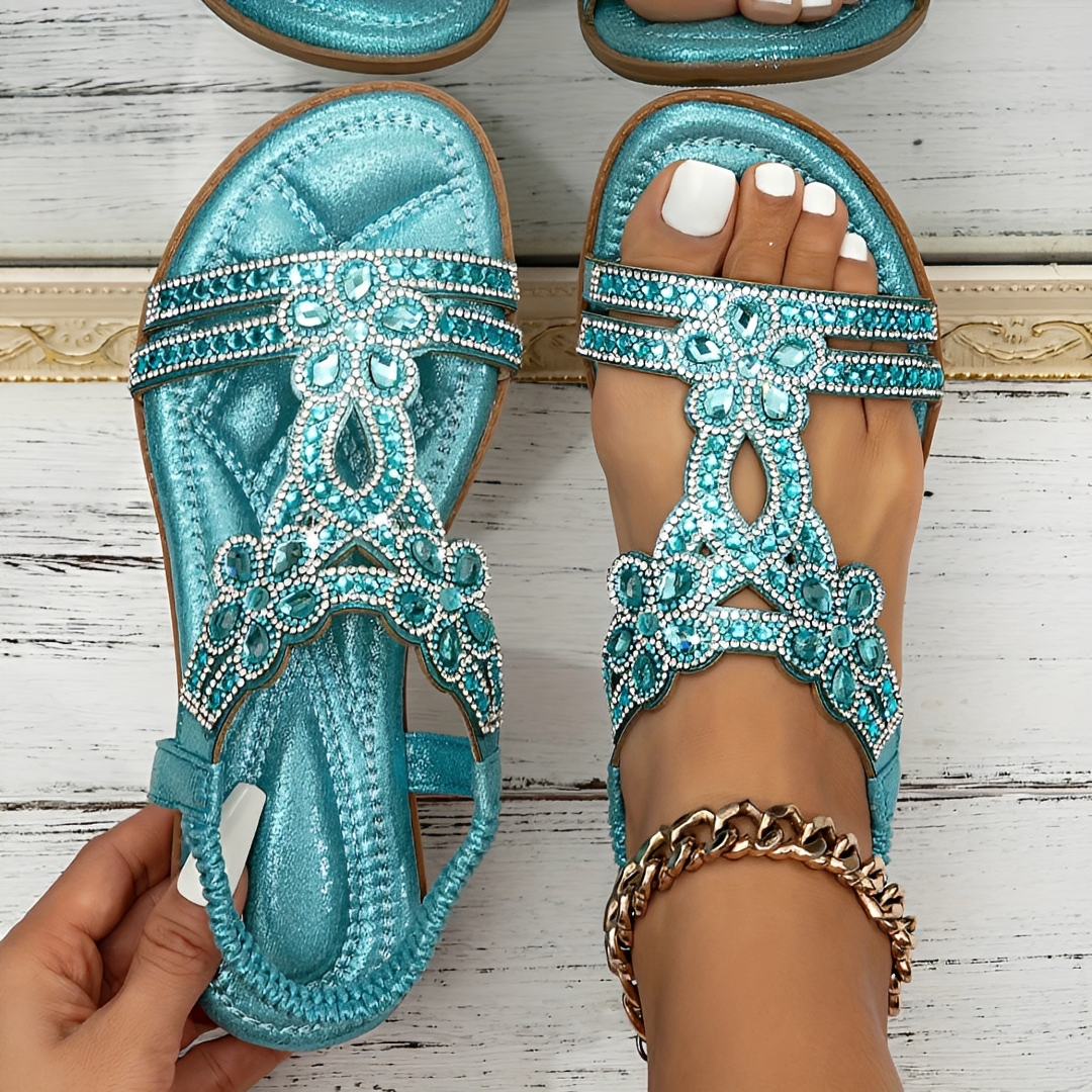 Rhian - Bequeme Boho-Sandalen