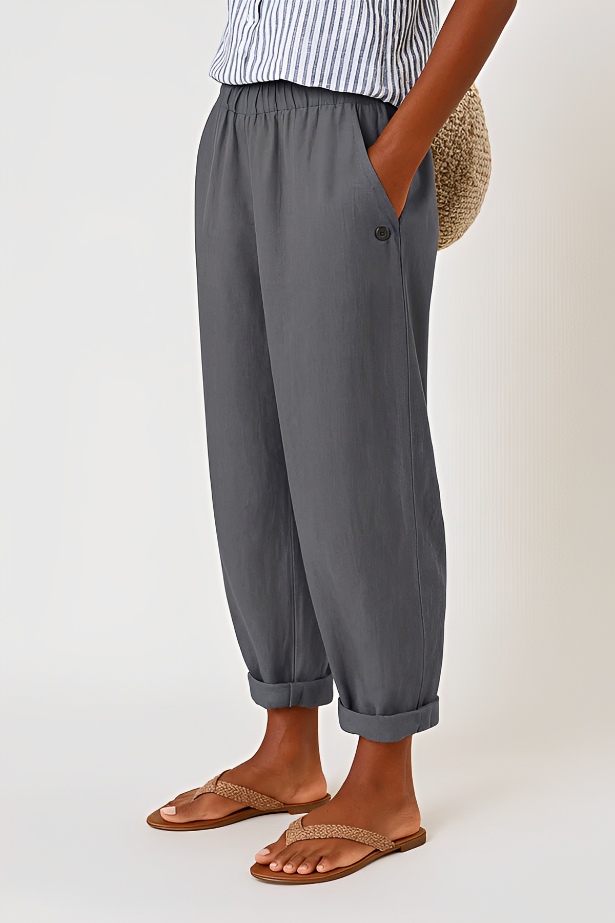 Yunie - Bequeme Hose mit flexiblem Bund