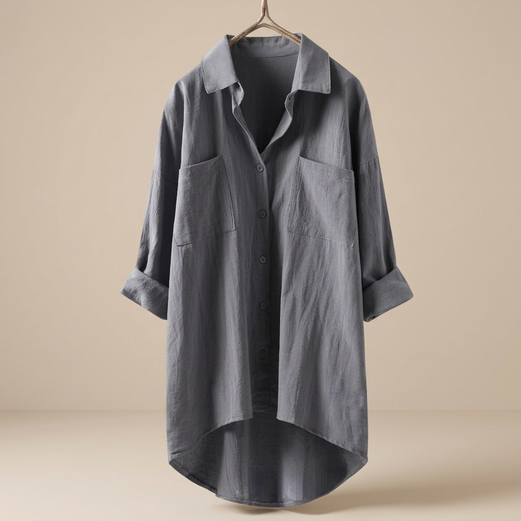 Jacient - Locker sitzendes Button-Down-Hemd