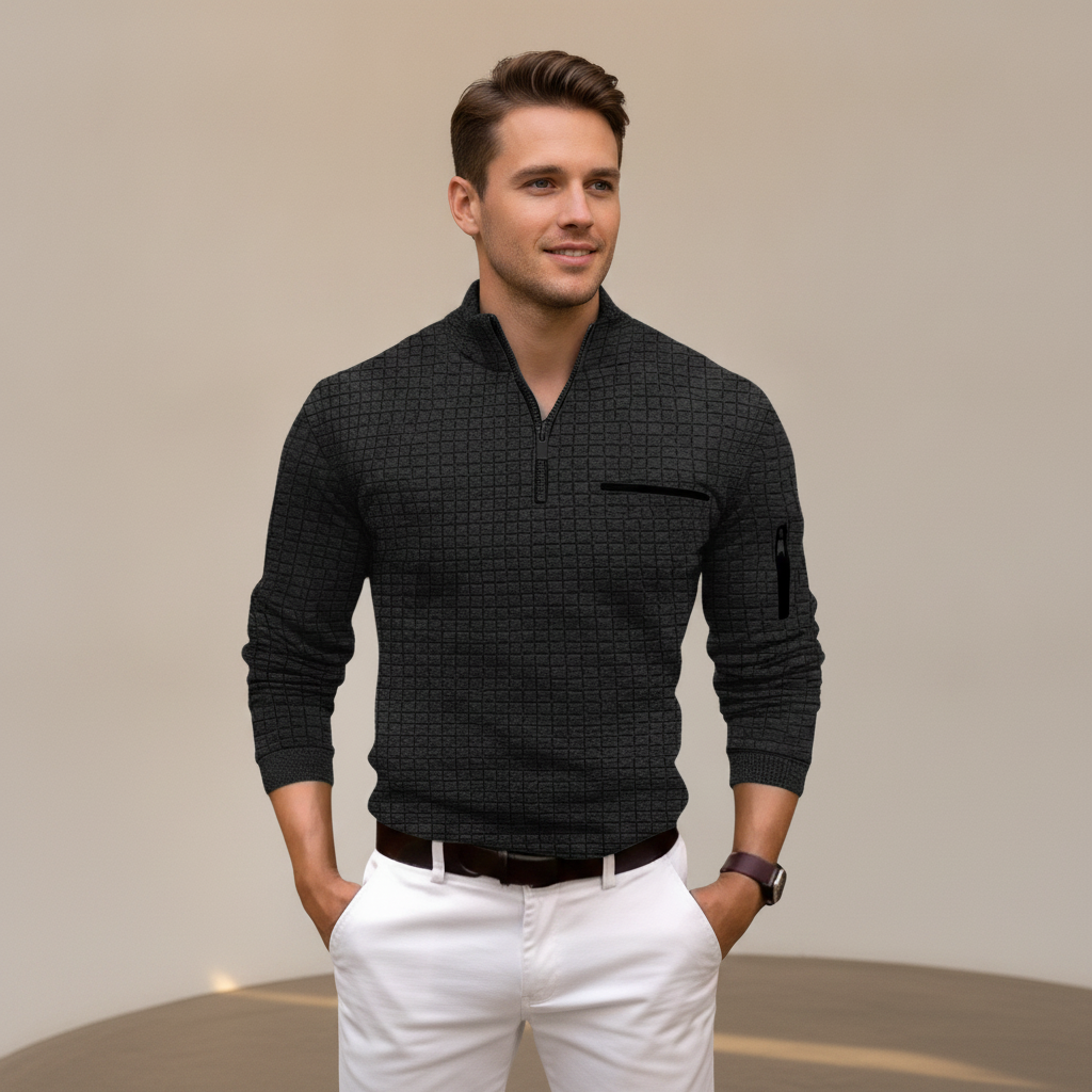 Andrey - Schickes Half-Zip-Shirt