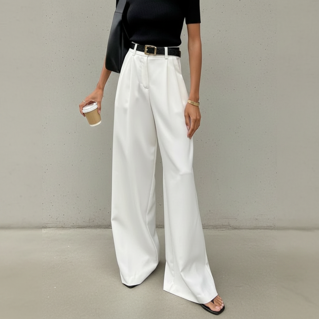 Marlene - Elegante Hose mit weitem Bein