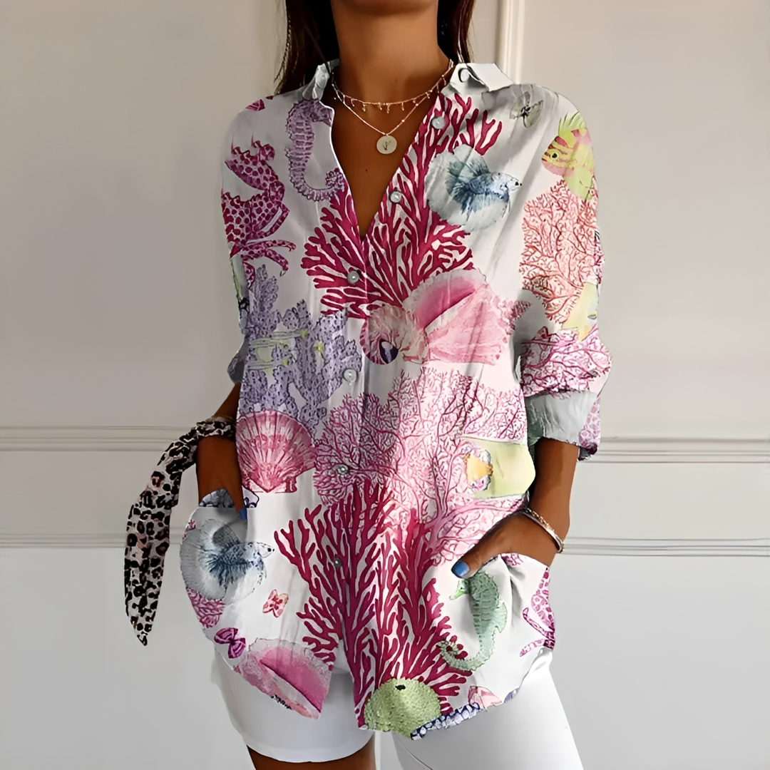 Eleanor - Elegante Bluse mit Knopfleiste