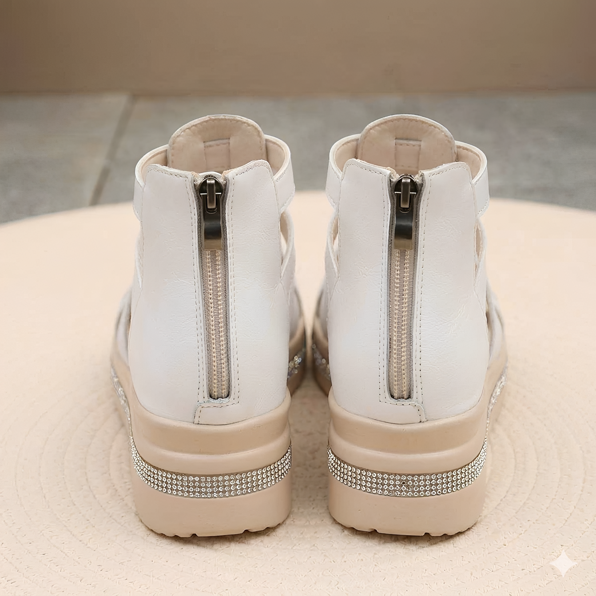 Eileen - Elegante Sandalen mit Reißverschluss hinten