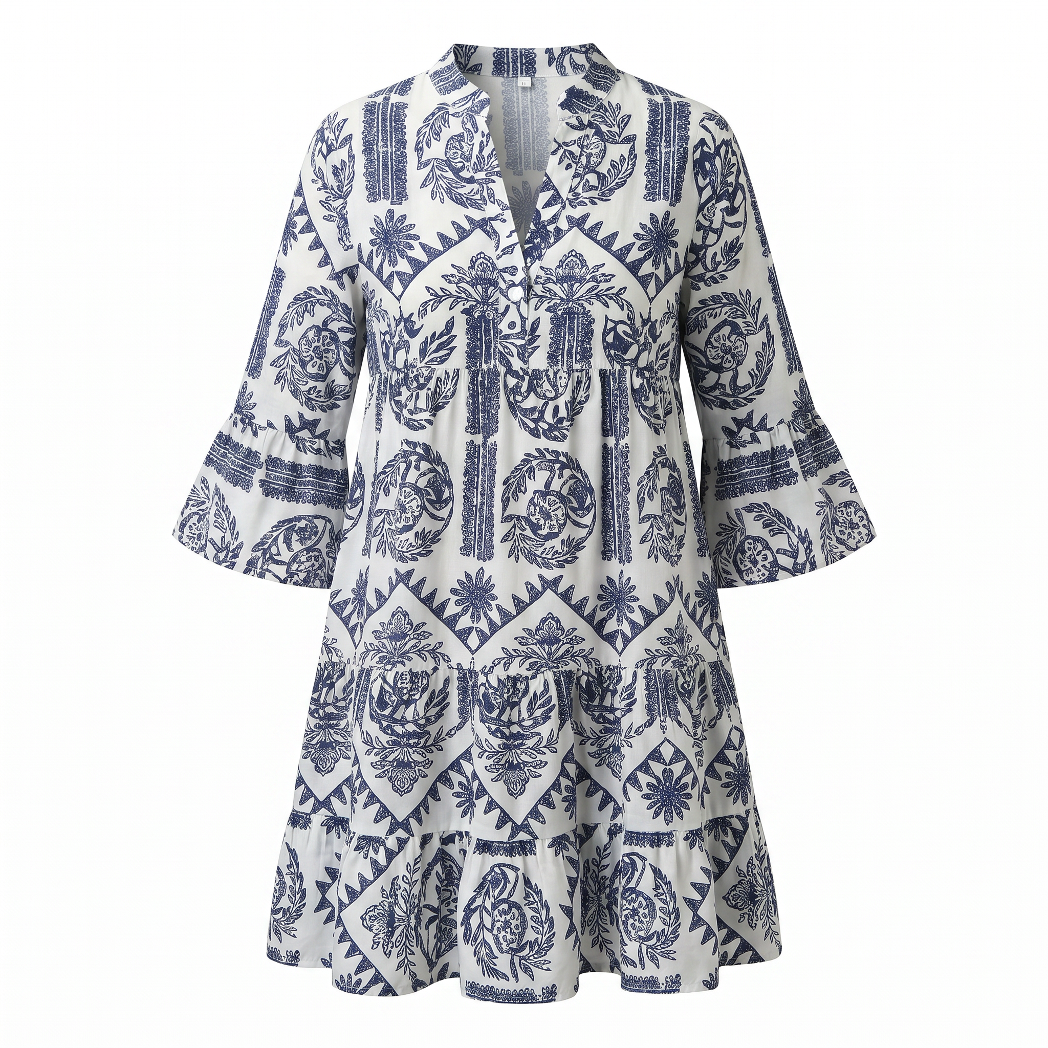 Krisella - Stilvolles Midi-Kleid im Boho-Design