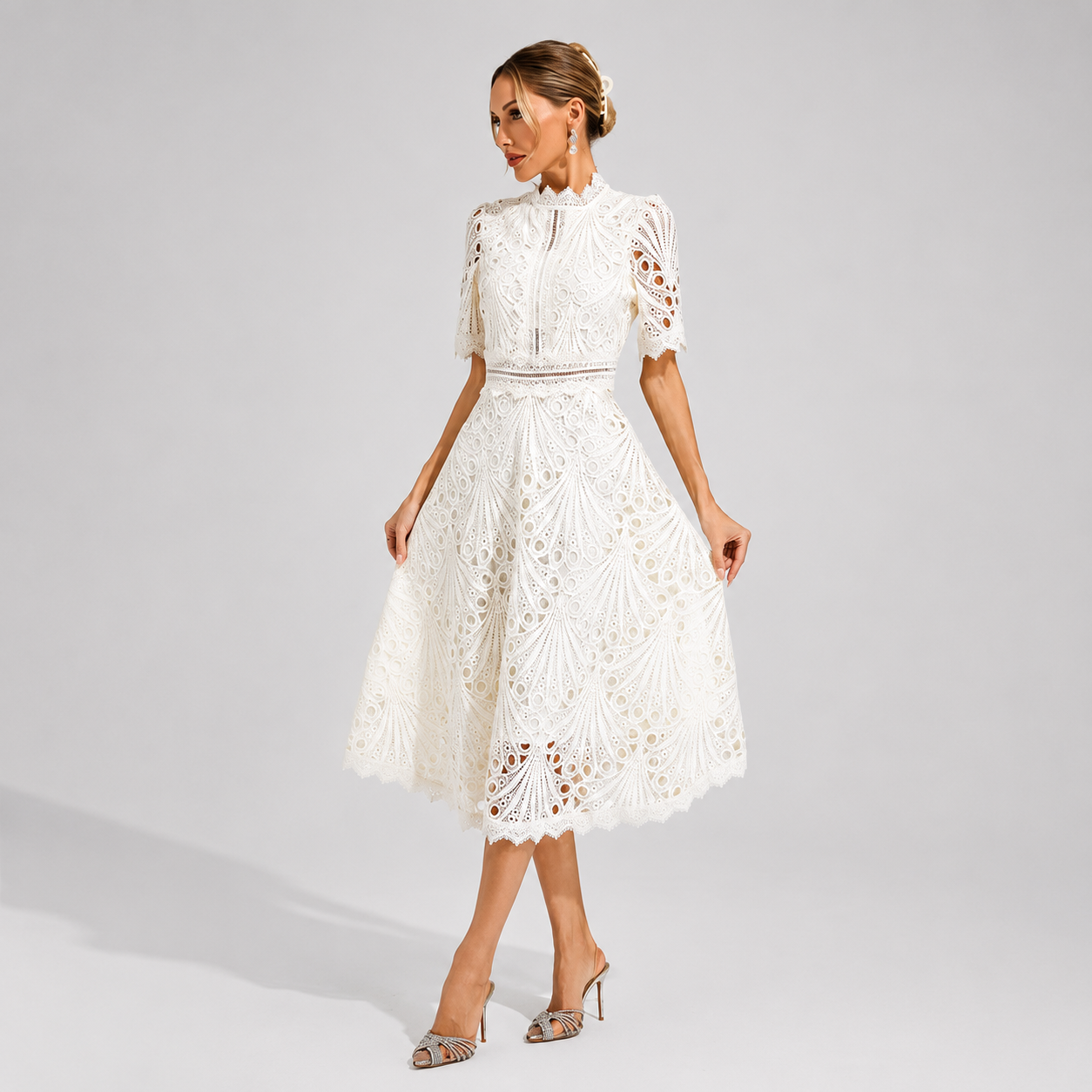 Hallie - Modisches Midi Kleid