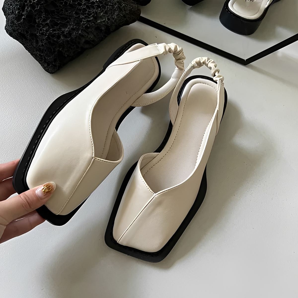 Eileen - Stilvolle Schuhe mit quadratischer Spitze