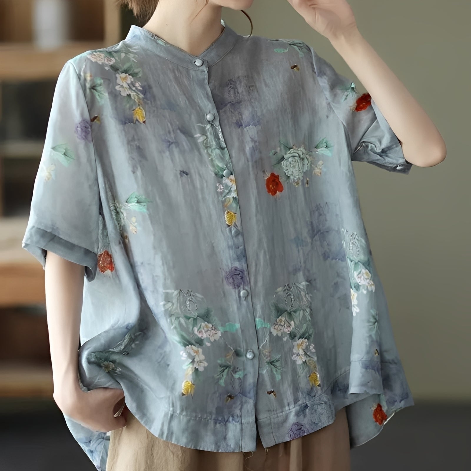 Alana - Schicke Bluse mit halben Ärmeln für Damen