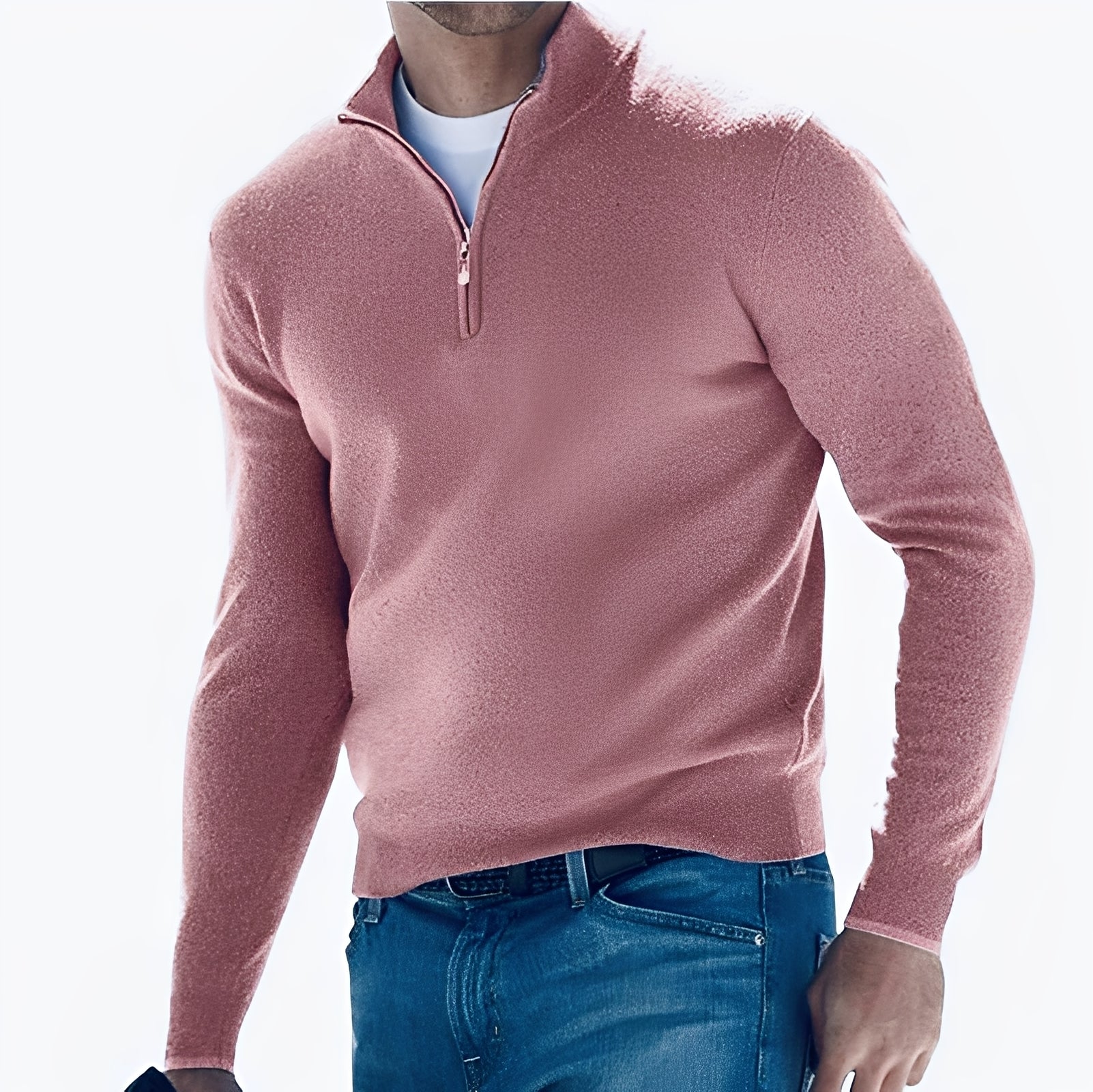 Nash - Freizeit-Sweater mit halbem Reißverschluss