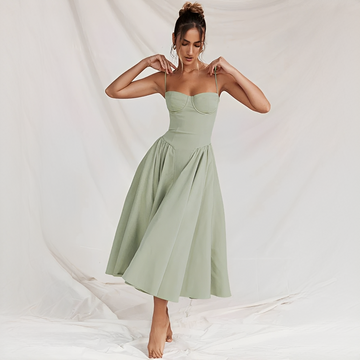 Michaela - Stilvolles und elegantes Kleid in Midi-Länge