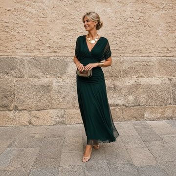 Devanta - Stilvolles Kleid mit V-Ausschnitt