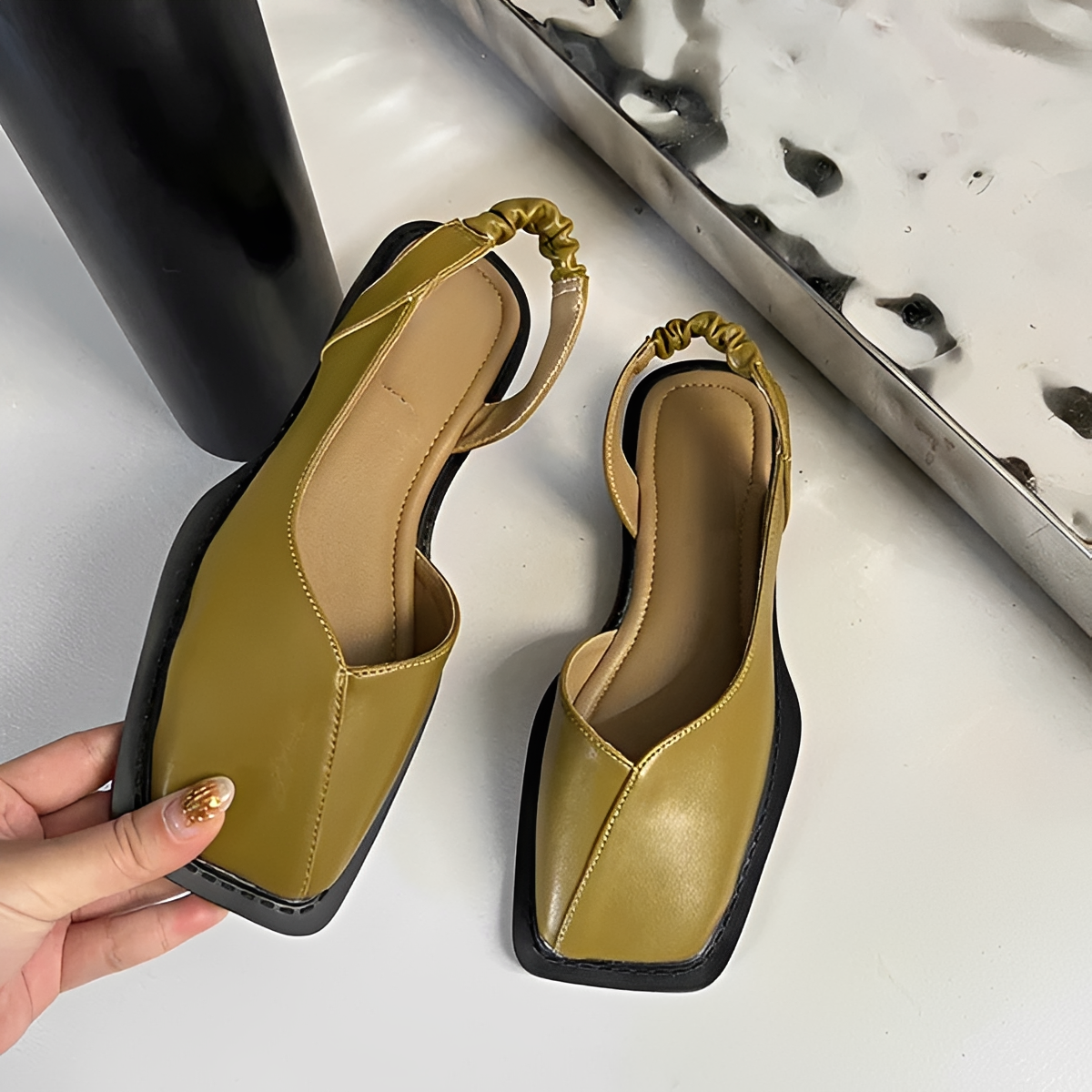 Eileen - Stilvolle Schuhe mit quadratischer Spitze
