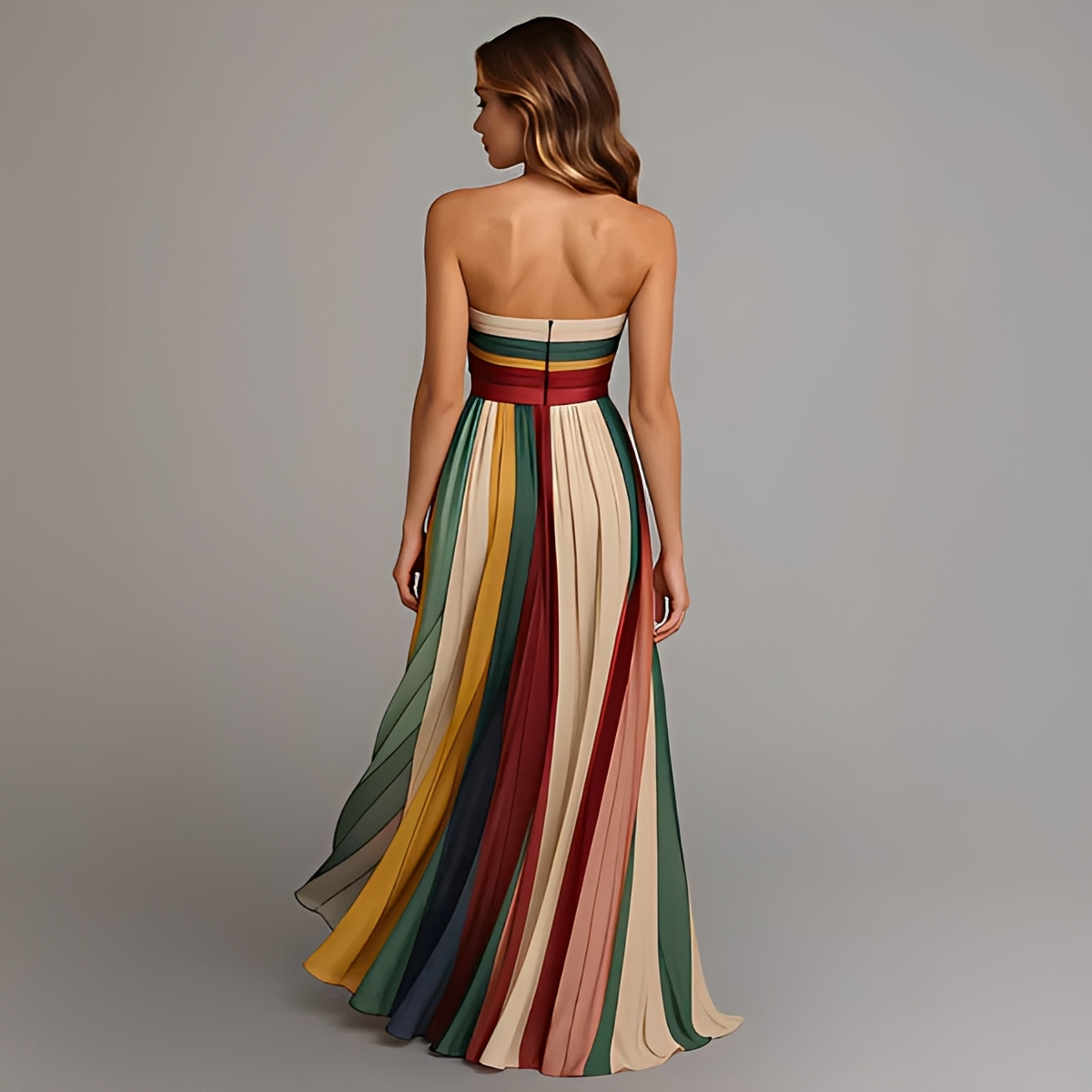 Gracelyn - Stilvolles Tube Top Maxi Kleid