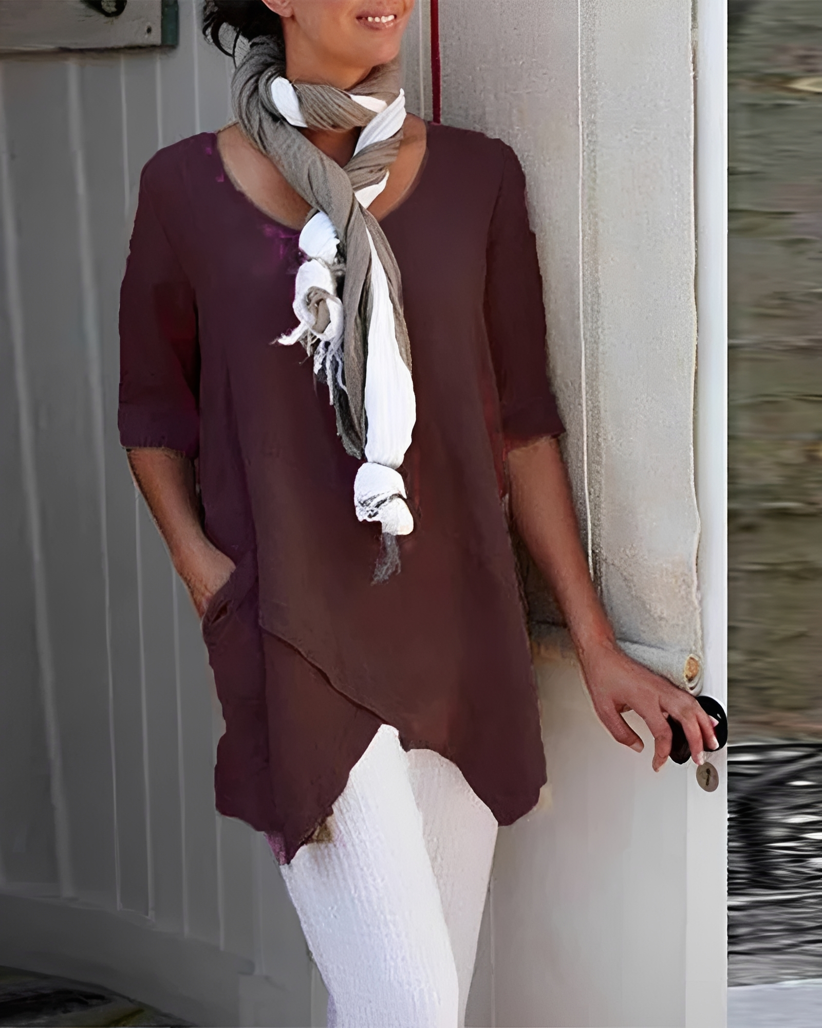 Marcia - Schickes Rundhals-Shirt