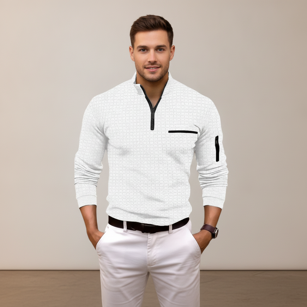 Andrey - Schickes Half-Zip-Shirt