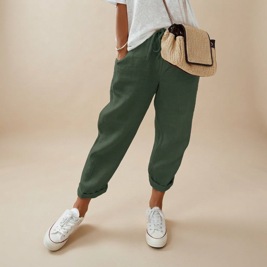 Elwyn - Atmungsaktive und Elastische Taillenhose