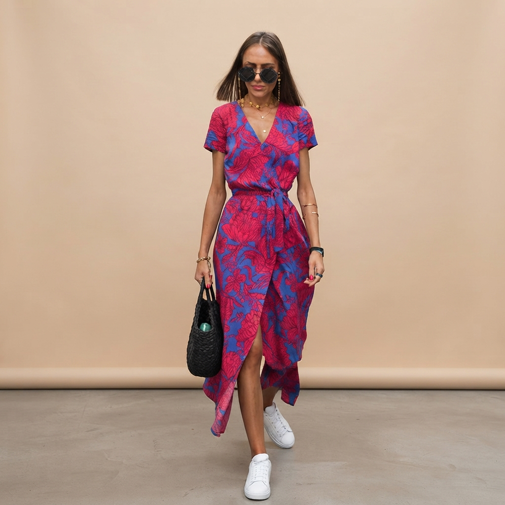 Sophie - Stilvolles und fließendes Midikleid