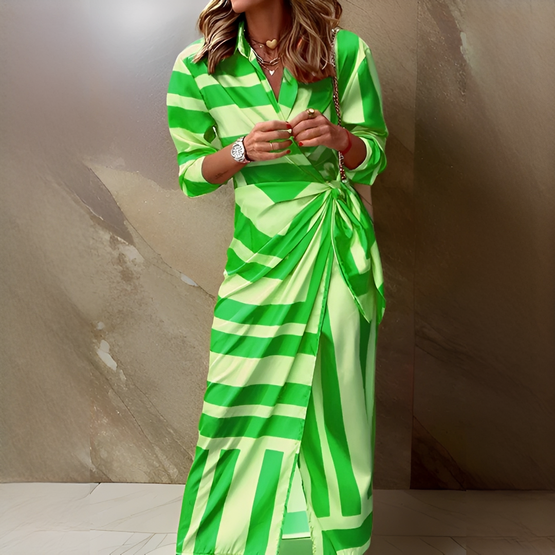 Emily - Schickes und Elegantes Kleid mit Streifen