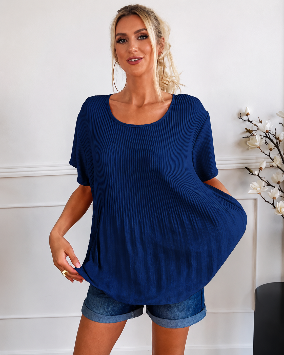 Rainelda - Stilvolle Plissee-Bluse