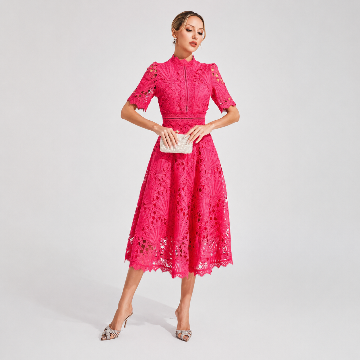 Hallie - Modisches Midi Kleid