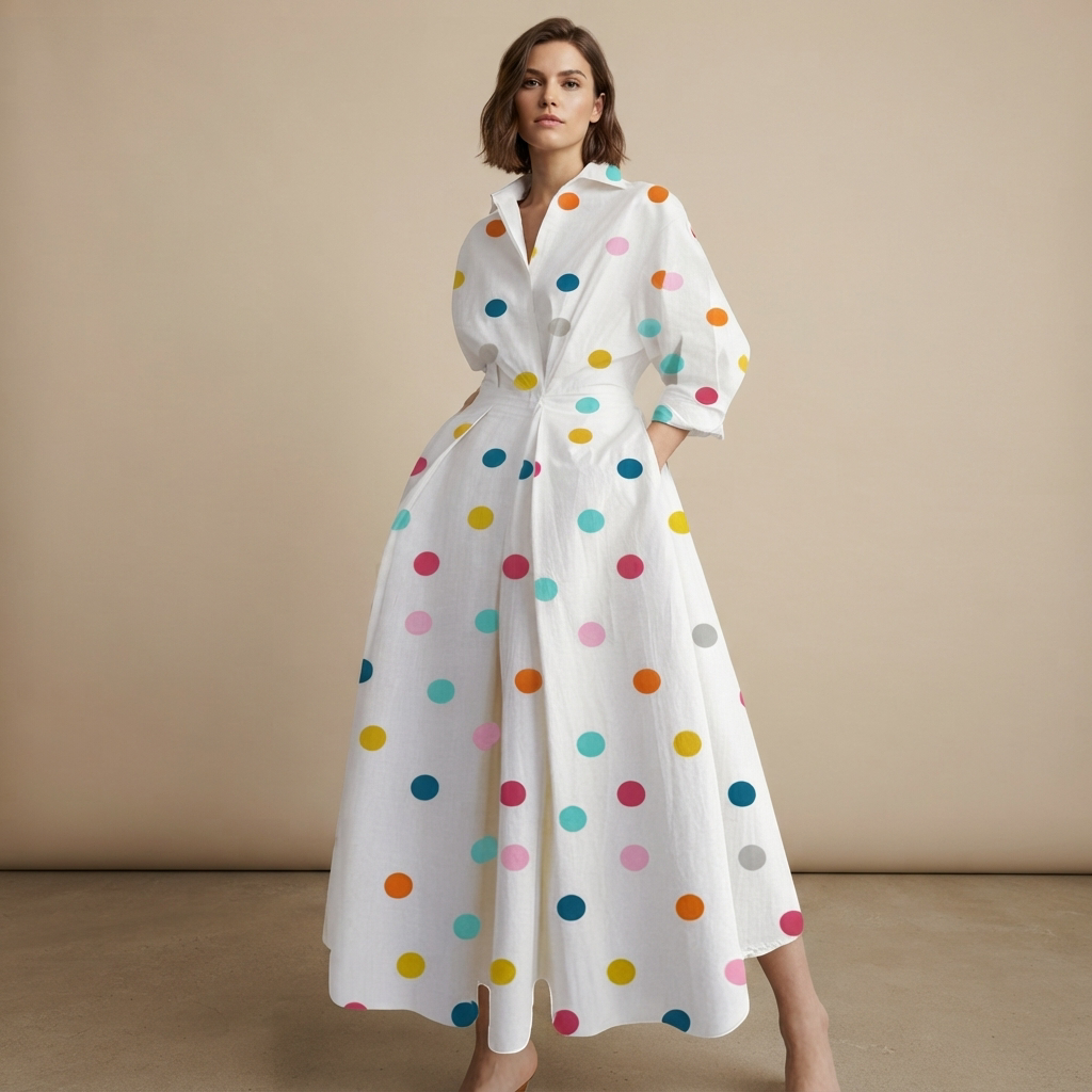 Laverne - Elegantes, locker sitzendes Midikleid