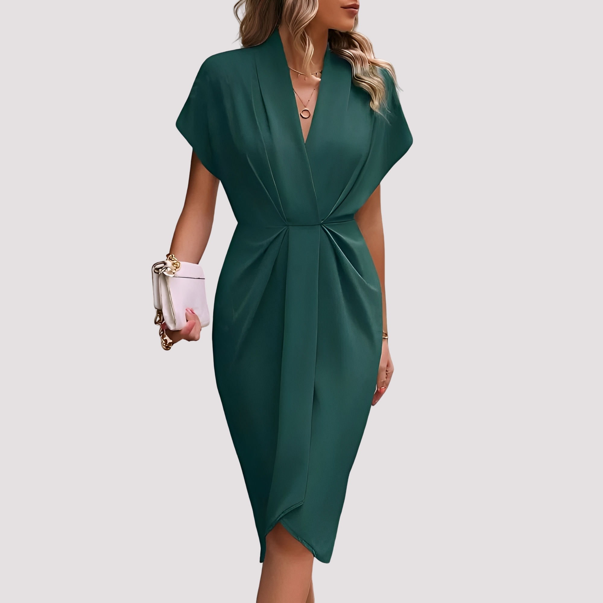 Gwen - Elegantes Midikleid mit Schlitz