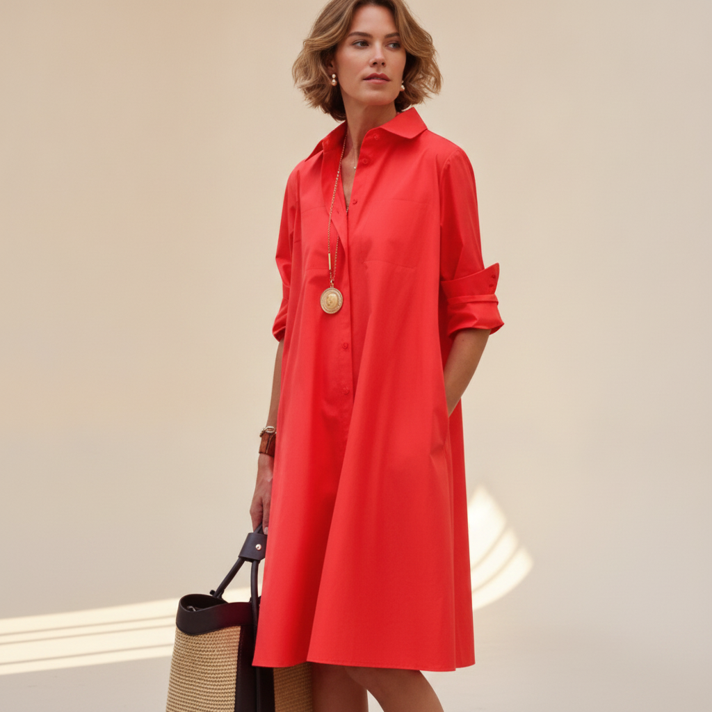 Gameela - Stilvolles, lockeres Kleid
