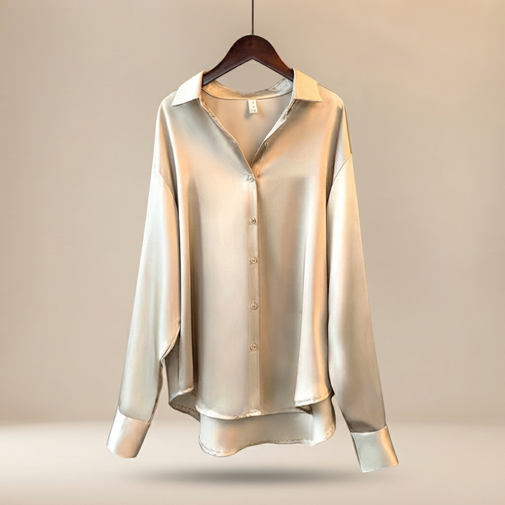 Chazzy - Elegante Glanzbluse