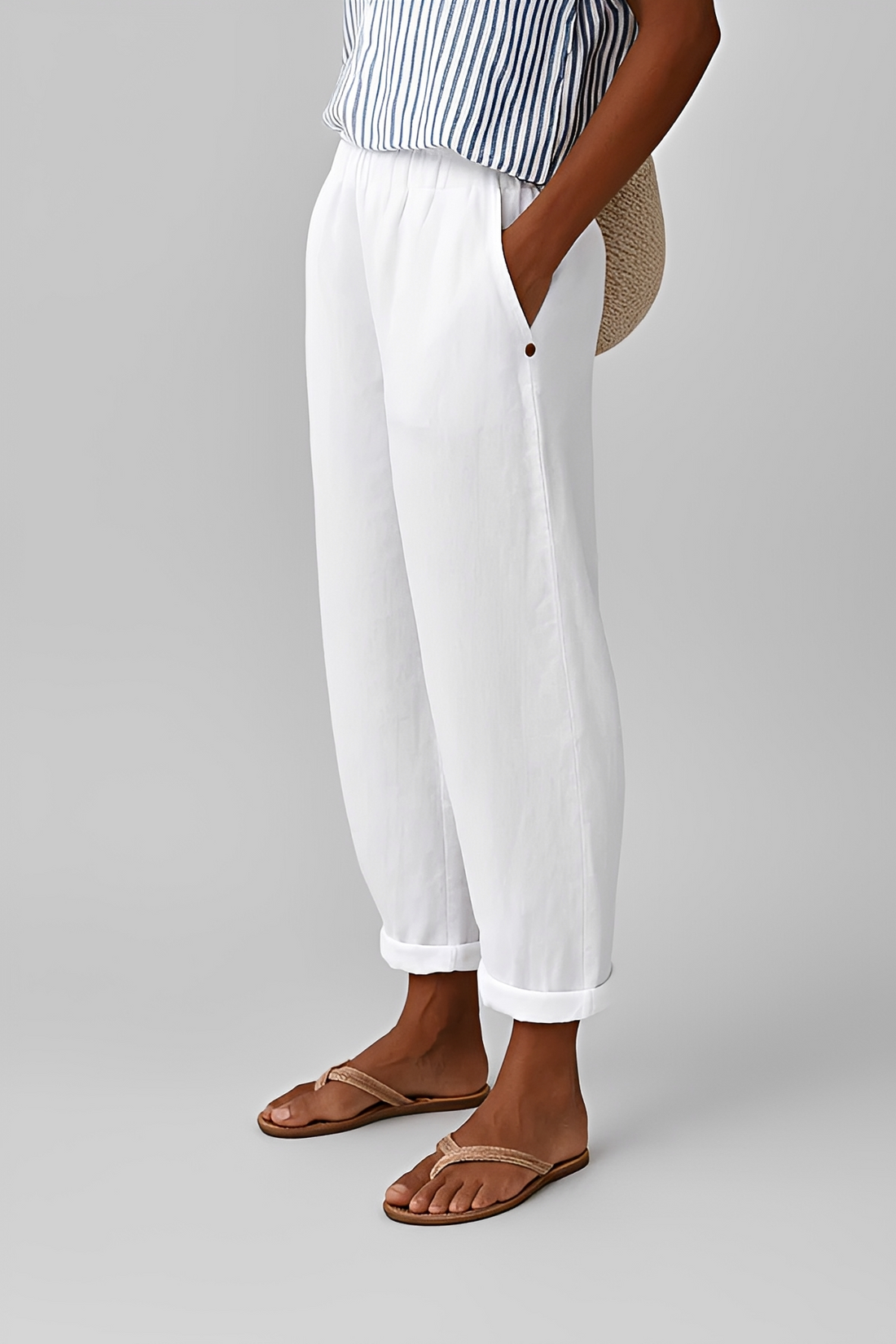 Yunie - Bequeme Hose mit flexiblem Bund