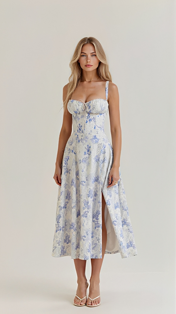 Kiana - Elegantes Midikleid mit Schlitz