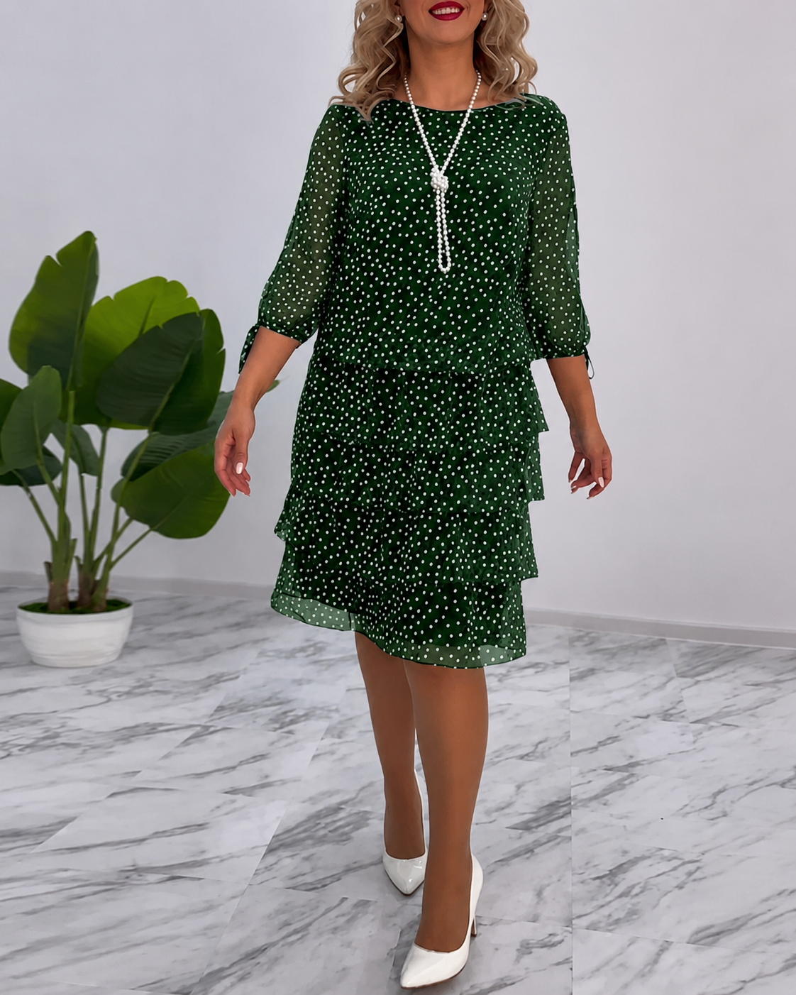 Bezia - Schickes Midi-Kleid mit Schichten