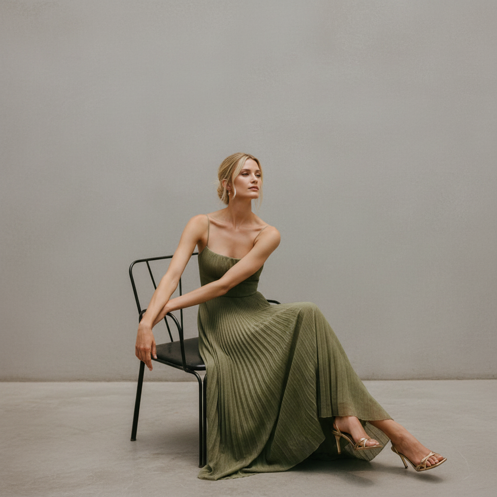 Lorelei - Elegantes Rückenfreies Ärmelloses Kleid