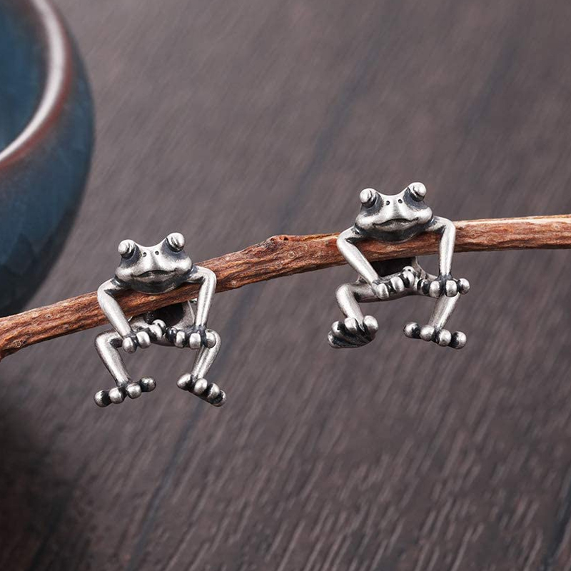 Niedliche Schwimmende Frosch - Mini-Frosch-Ohrringe