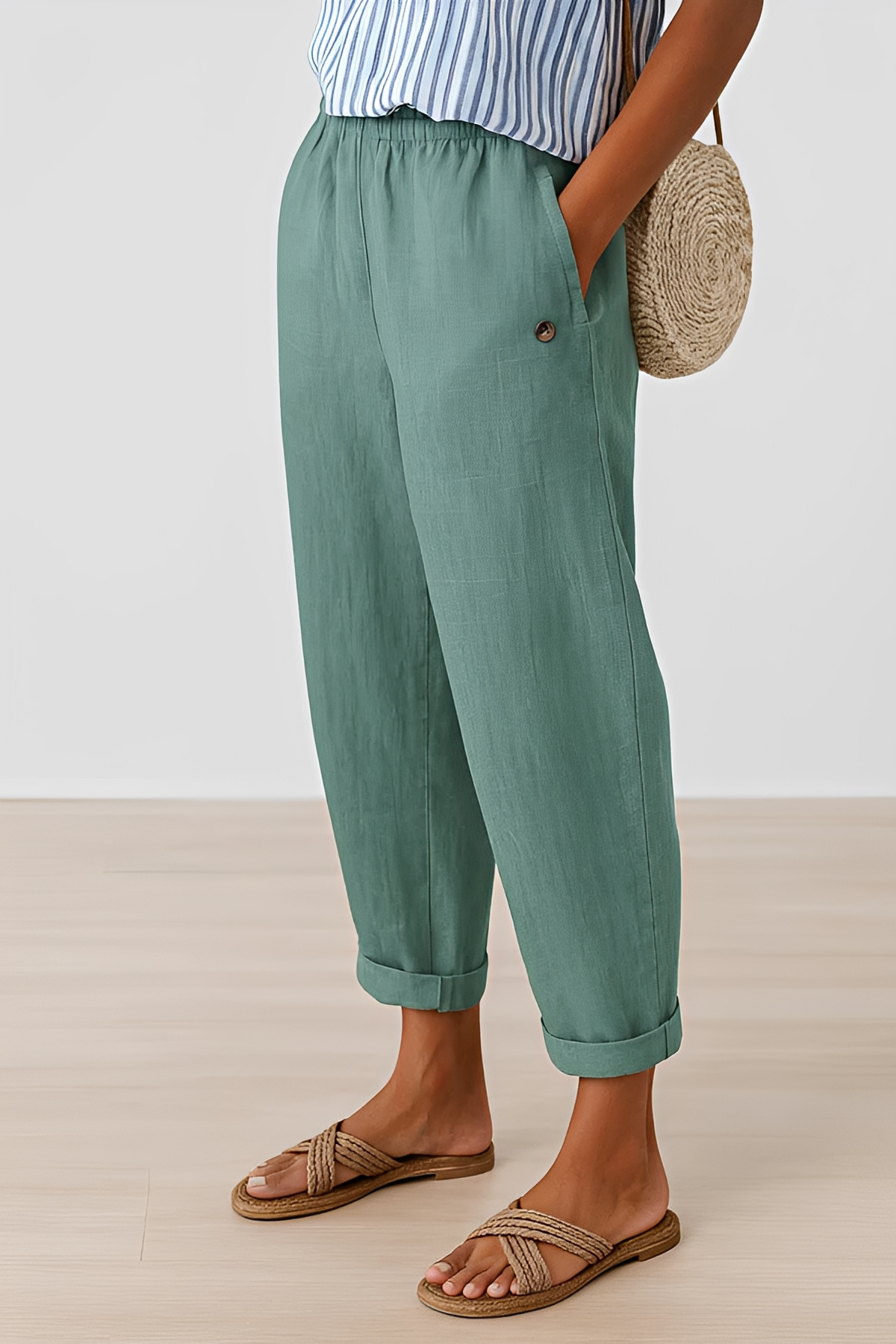 Yunie - Bequeme Hose mit flexiblem Bund