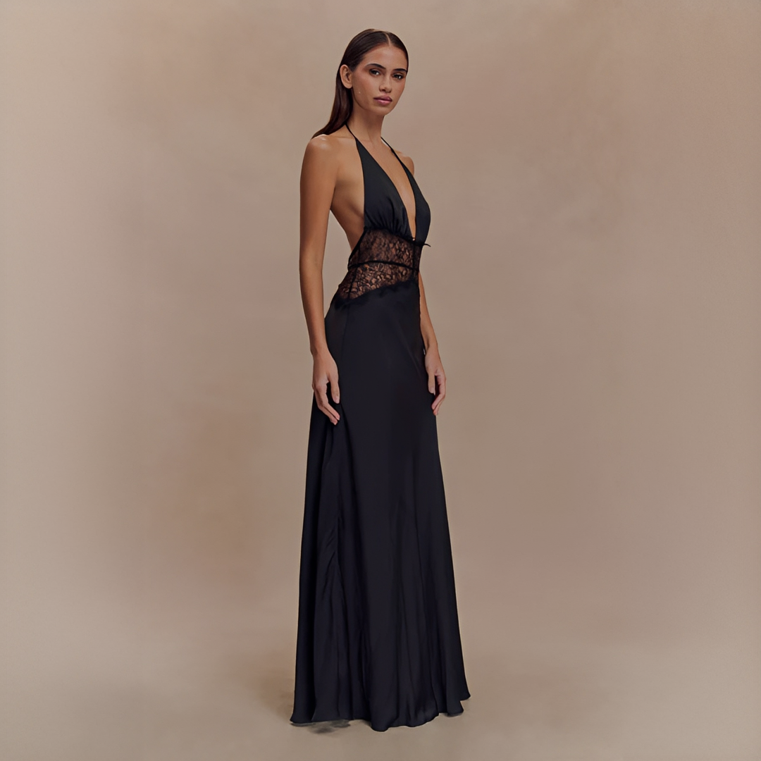 Velina - Stilvolles nahtloses Neckholder-Kleid