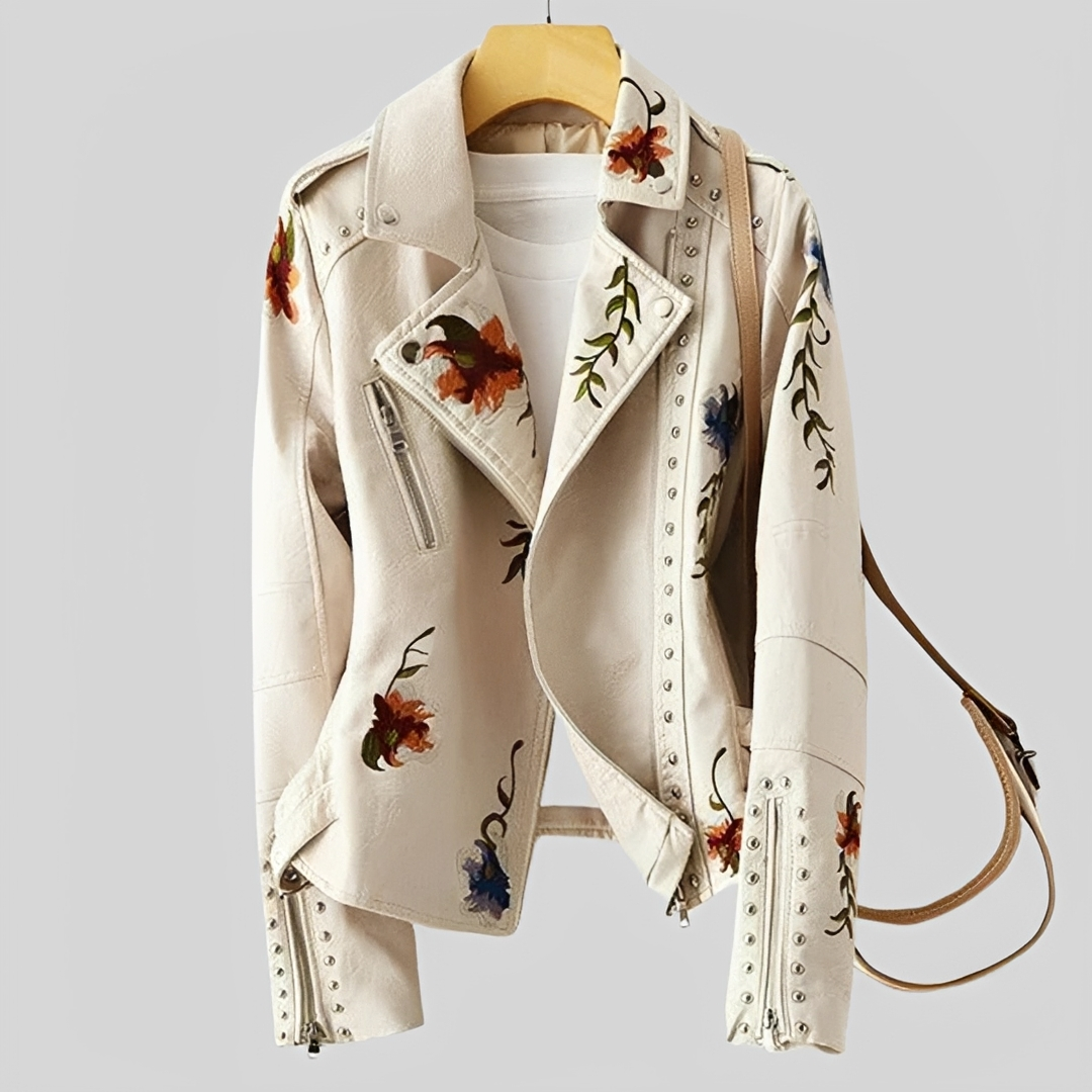 Zoey - Vintage-inspirierte bestickte Jacke