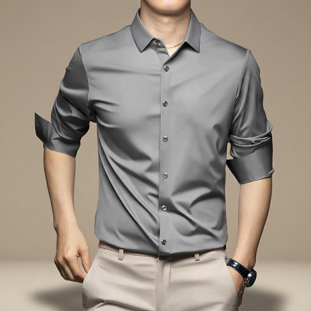 Esmaeel - Lässiges, knitterfreies Poloshirt