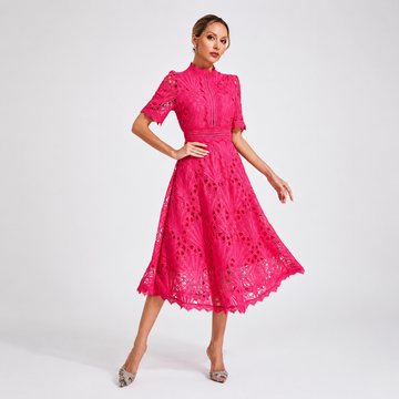 Hallie - Modisches Midi Kleid