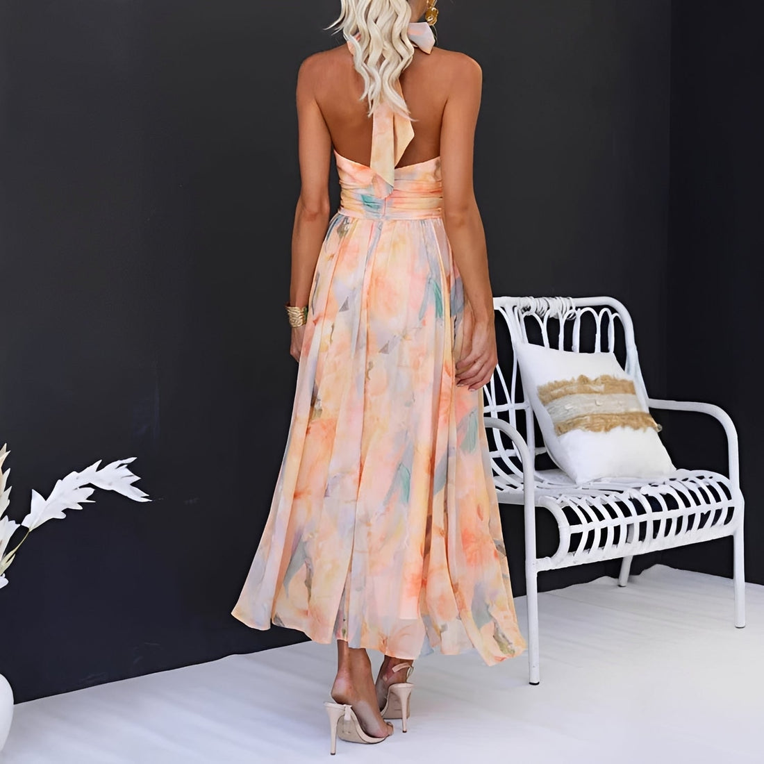 Velma - Stilvolles Ärmelloses Rückenfreies Kleid