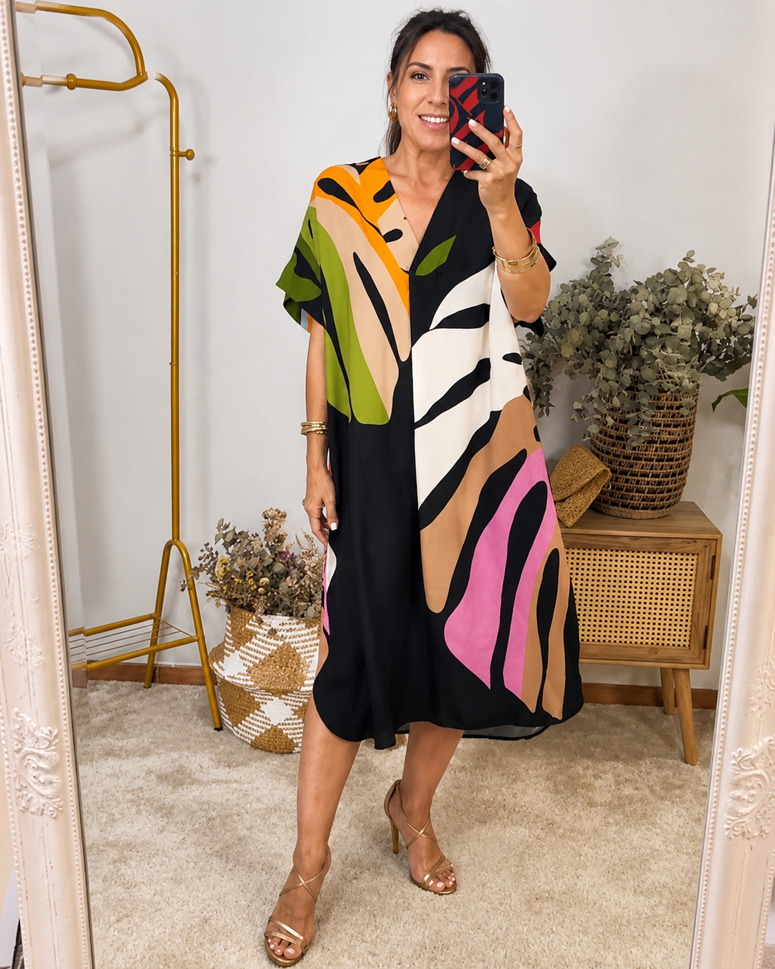 Curlene - Schickes Weites Midikleid