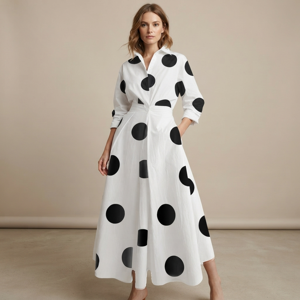 Laverne - Elegantes, locker sitzendes Midikleid
