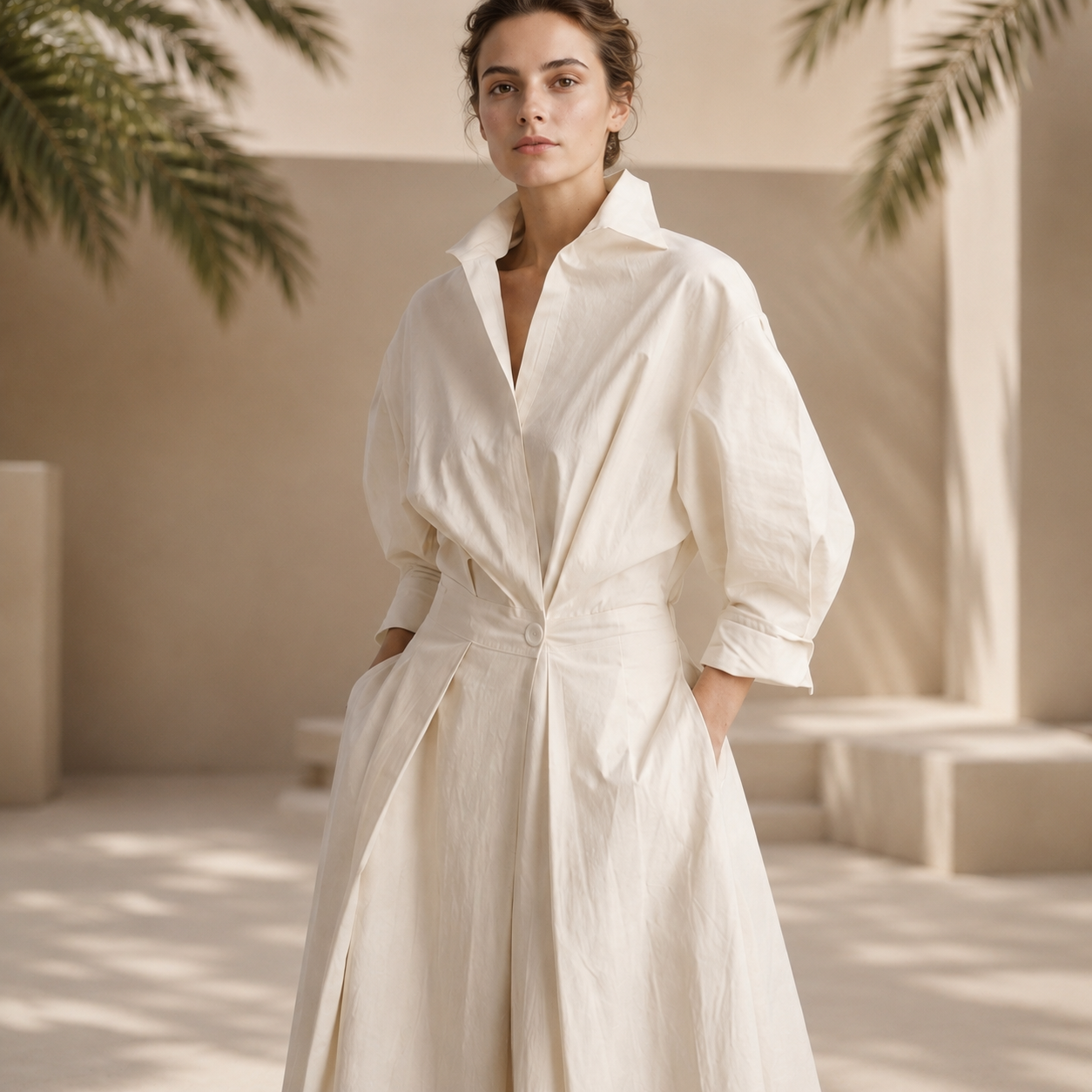 Laverne - Elegantes, locker sitzendes Midikleid