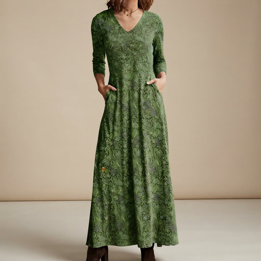 Adeline - Retro-Kleid mit langen Ärmeln