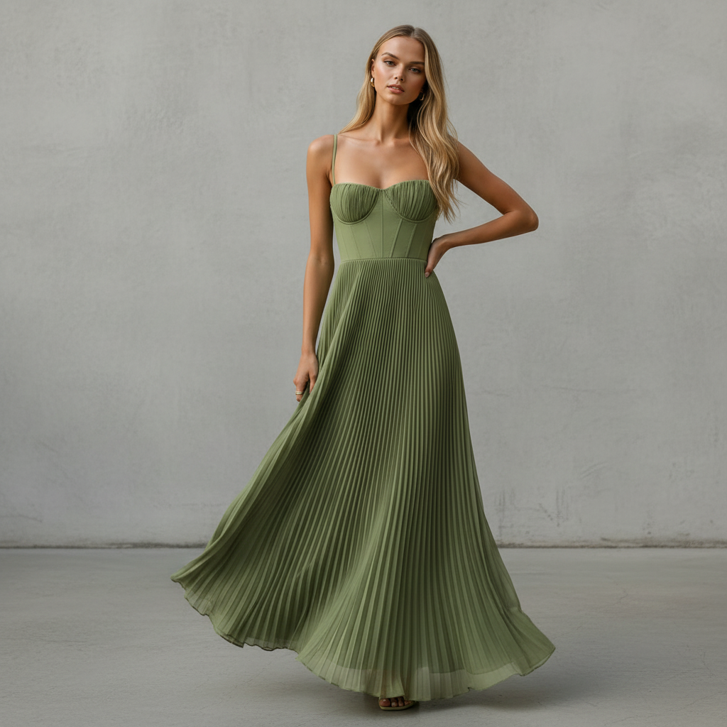 Lorelei - Elegantes Rückenfreies Ärmelloses Kleid