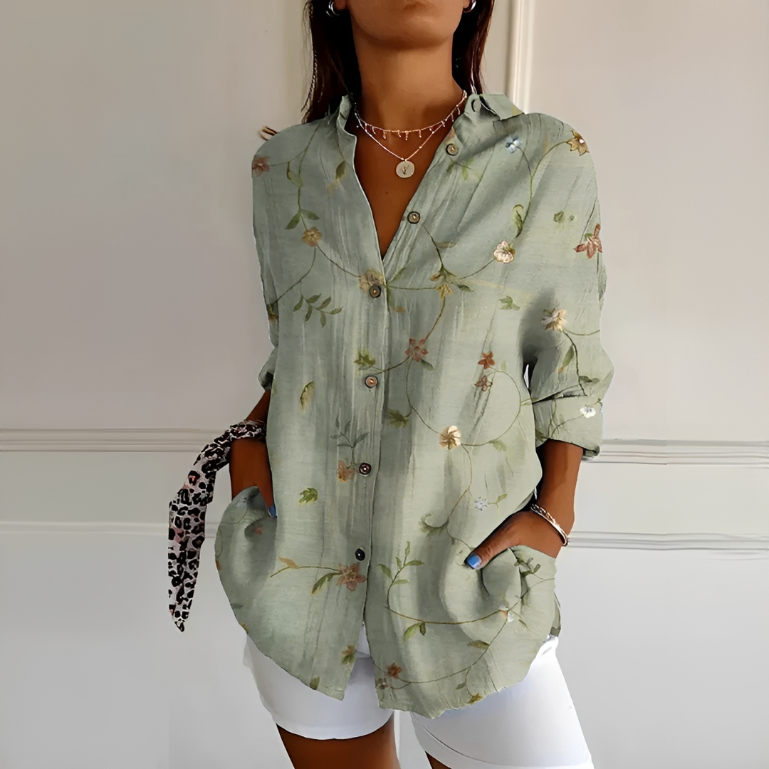Eleanor - Elegante Bluse mit Knopfleiste