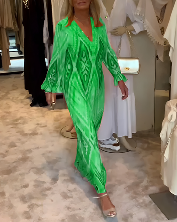 Glynnis - Elegantes Maxikleid mit langen Ärmeln