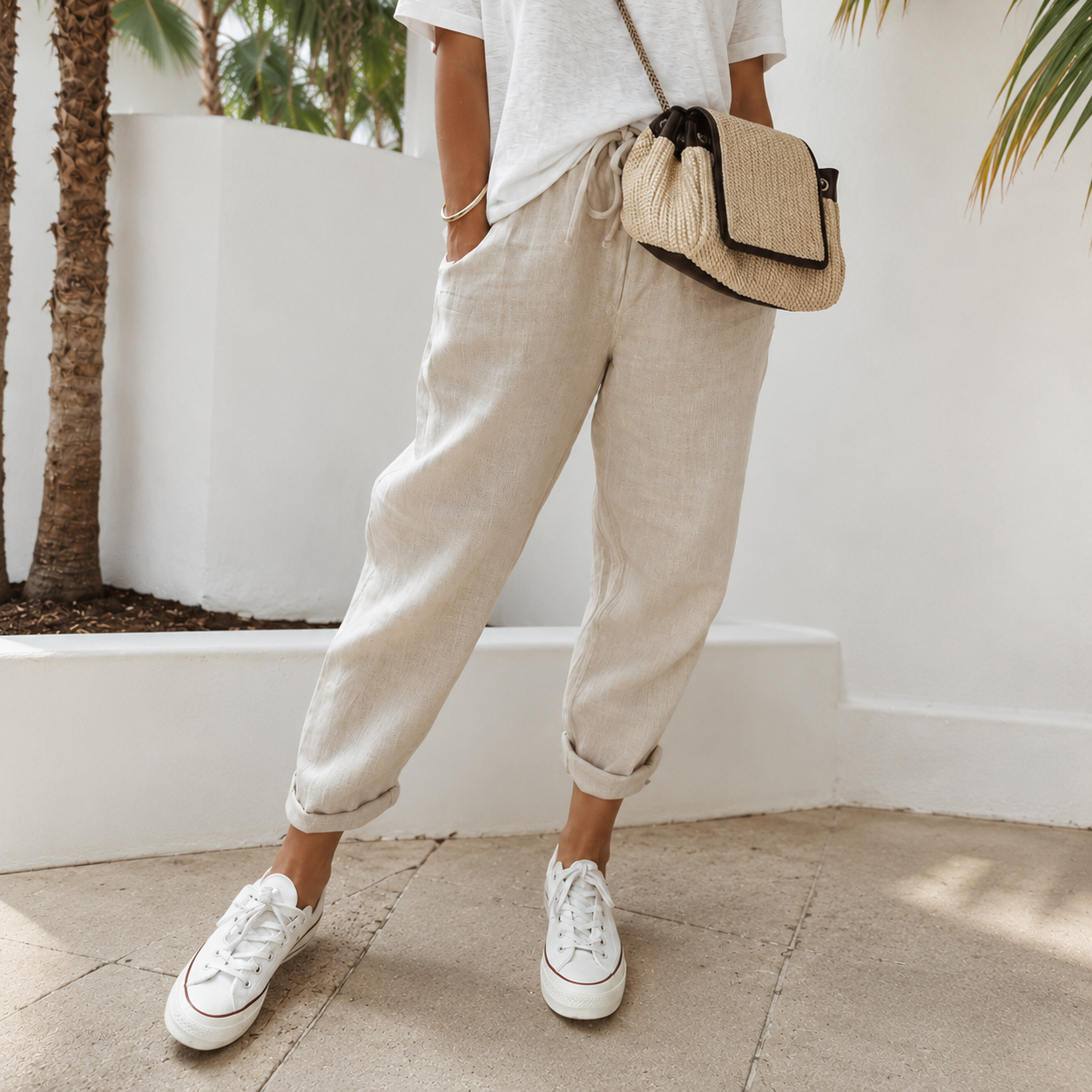 Elwyn - Atmungsaktive und Elastische Taillenhose